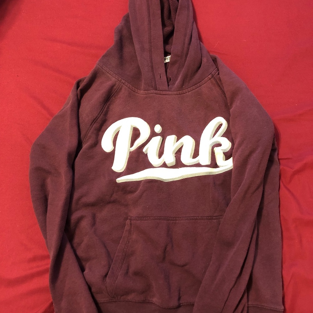 Maroon PINK hoodie